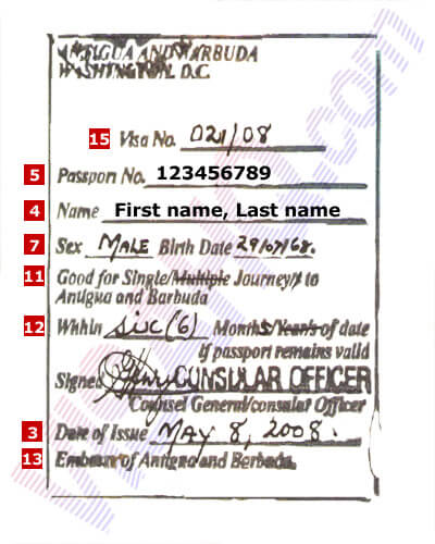 แอนติกาและบาร์บูดา วีซ่า